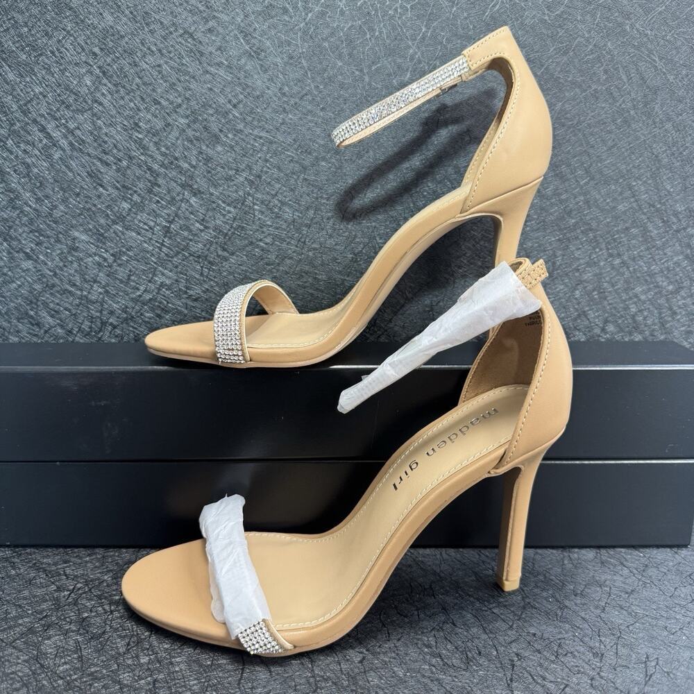 Madden Girl Strappy Rhinestone Stiletto Sandals Women’s Size 5.5M - Picture 3 of 11
